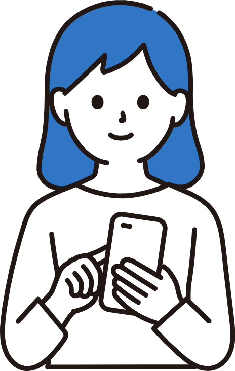 スマホを持つ人